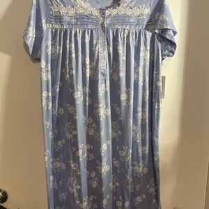 Laura Ashley Blue Floral Nightgown